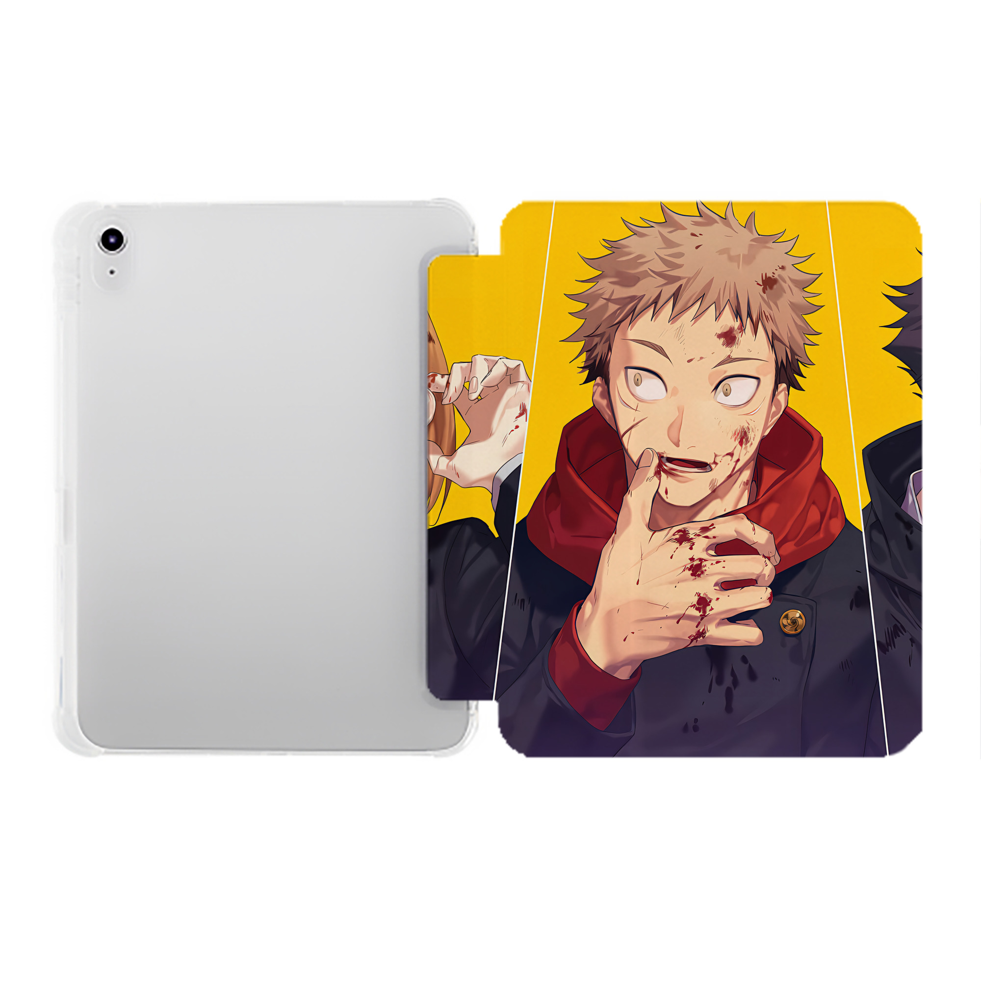 （画像用） SPY×FAMILY间谍家家酒 IPad ケース ペン収納付き 三つ折りスタンド PUレザー×シリコン 対応機種9.5/10.5/10.9インチ